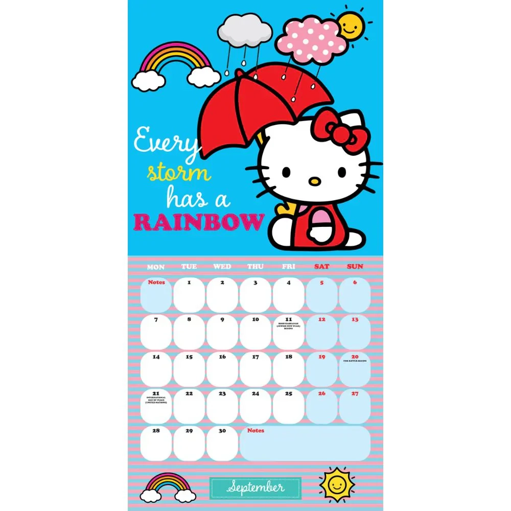 Hello Kitty Calendar 2026 Printable