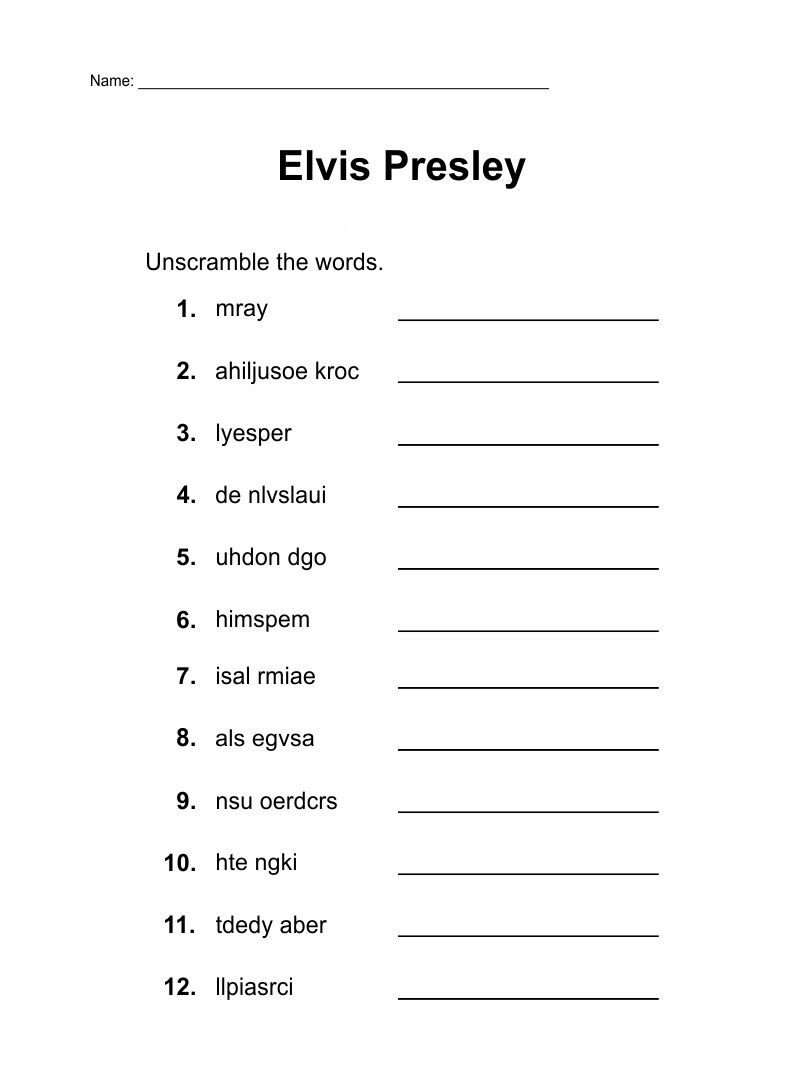 Printable Activities For Dementia Patients