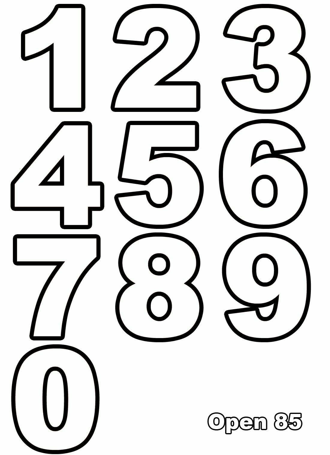30 Best Number Templates Ideas Printable Numbers Number 
