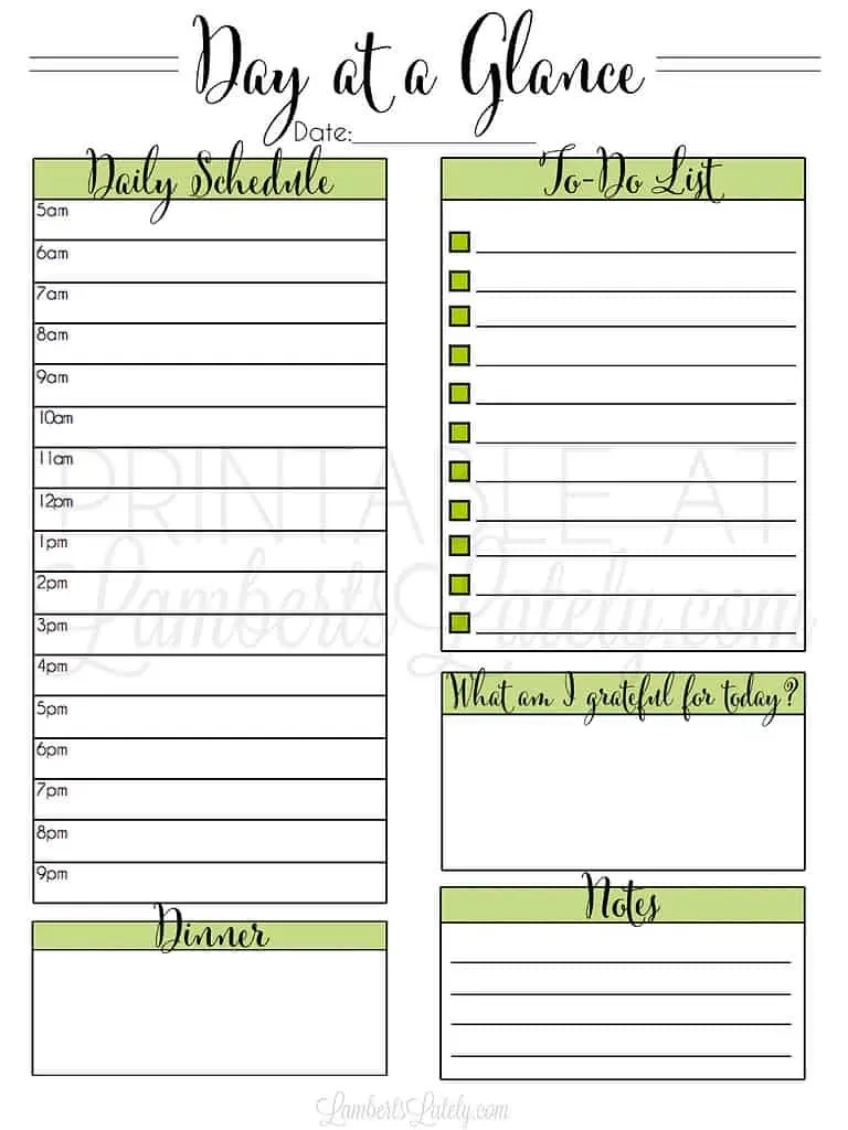 Printable Work To Do List Template