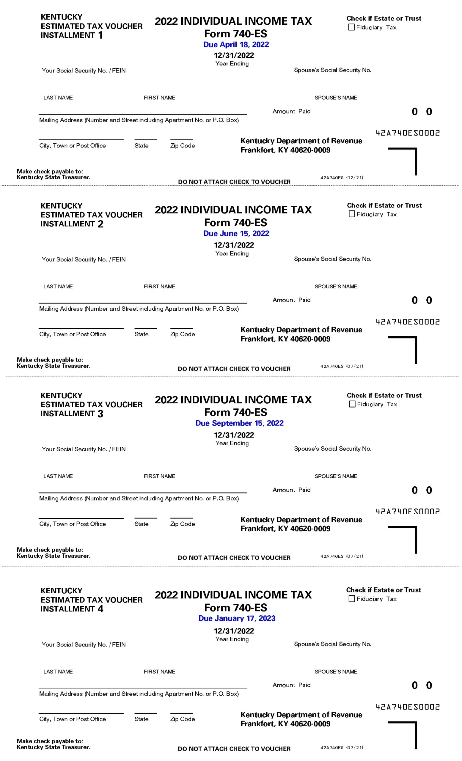 740 Es Form Ky Fill Out Printable PDF Forms Online