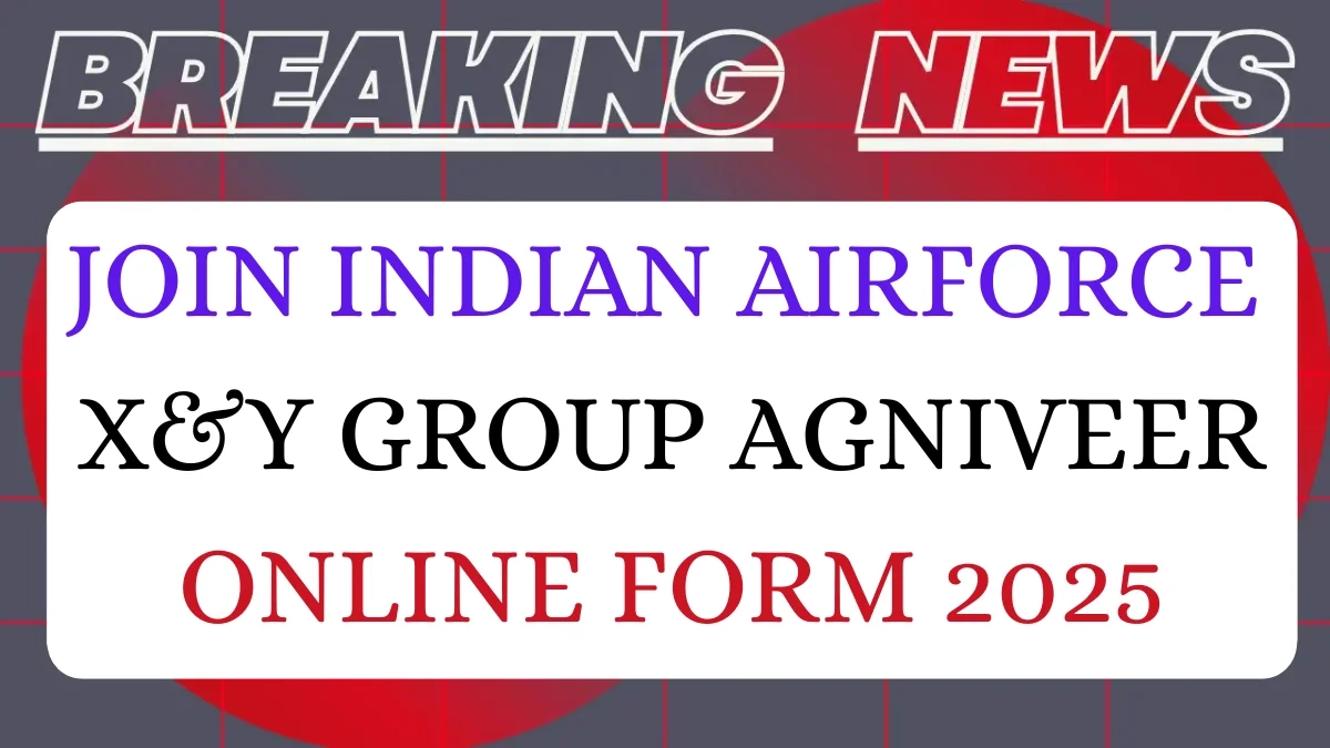 Airforce Agniveer X amp Y Group Recruitment 2025 gt Apply Online