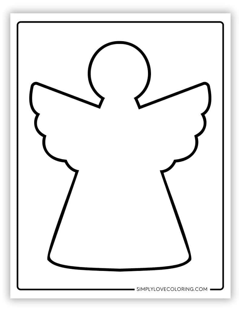 Angel Templates Free PDF Printables Simply Love Coloring
