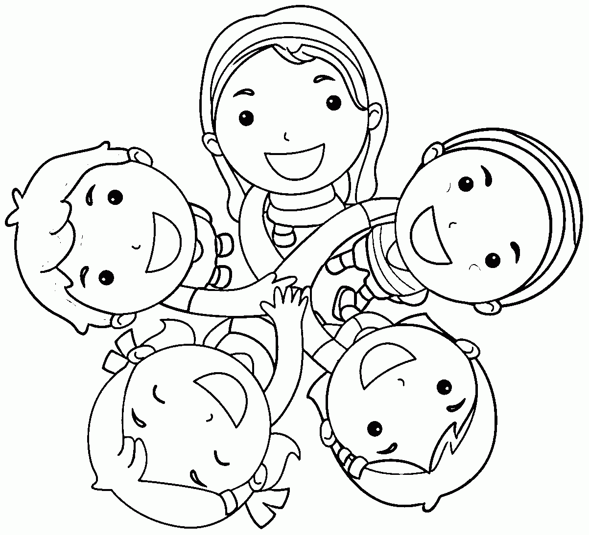 Free Printable Friendship Coloring Pages