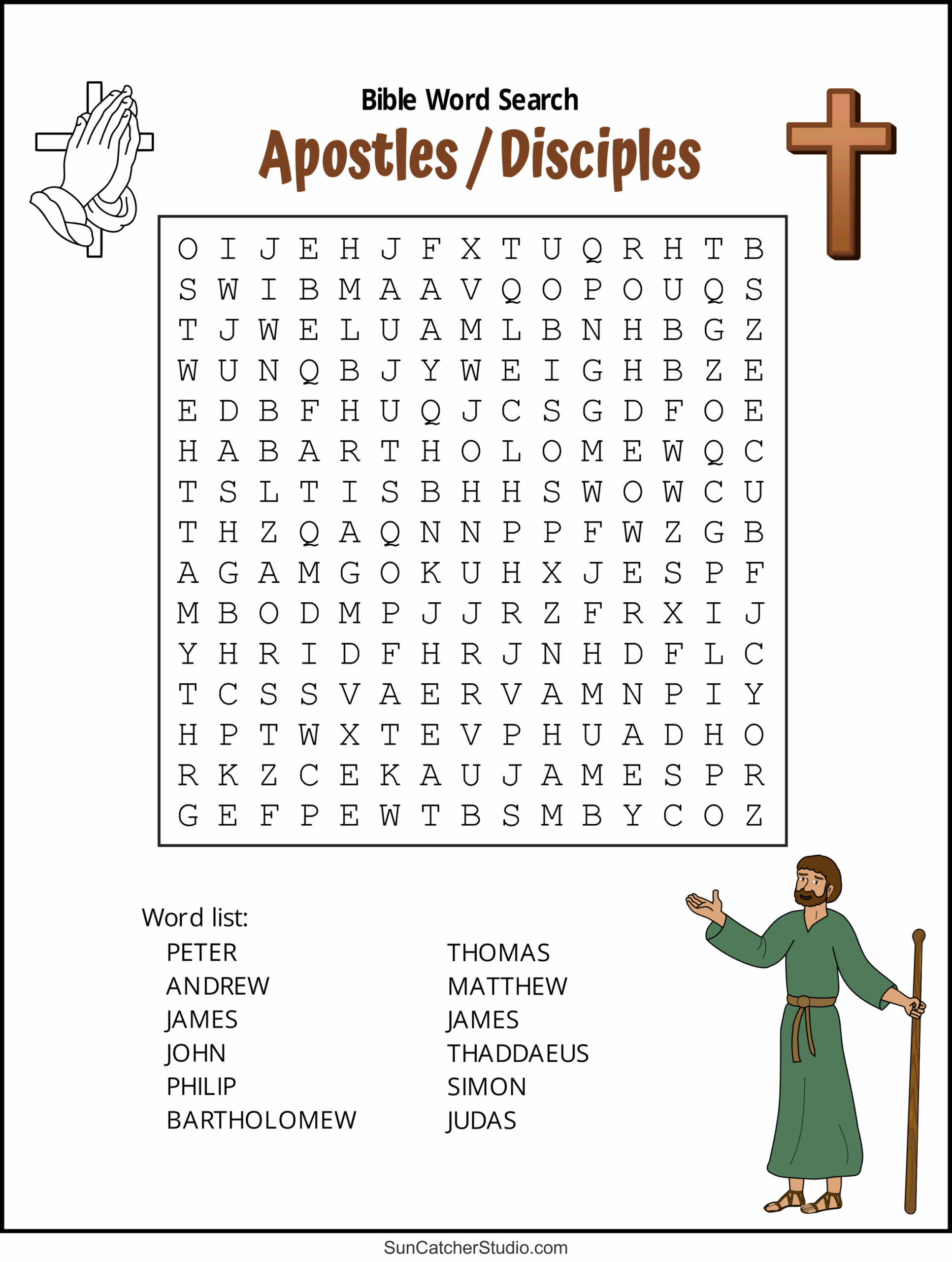 Printable Bible Word Search Puzzles For Youth
