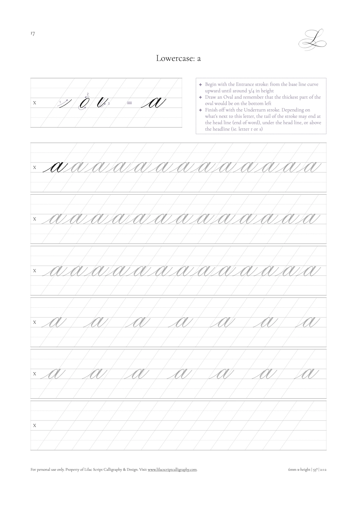 Printable Calligraphy Worksheets
