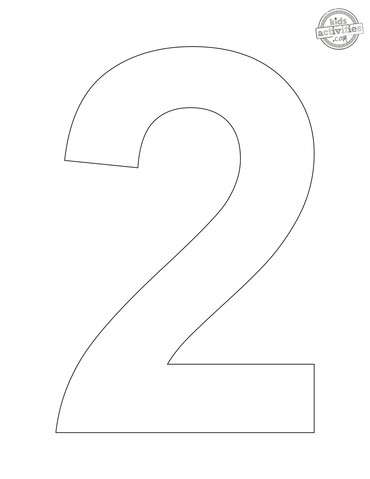 Number Templates Printable