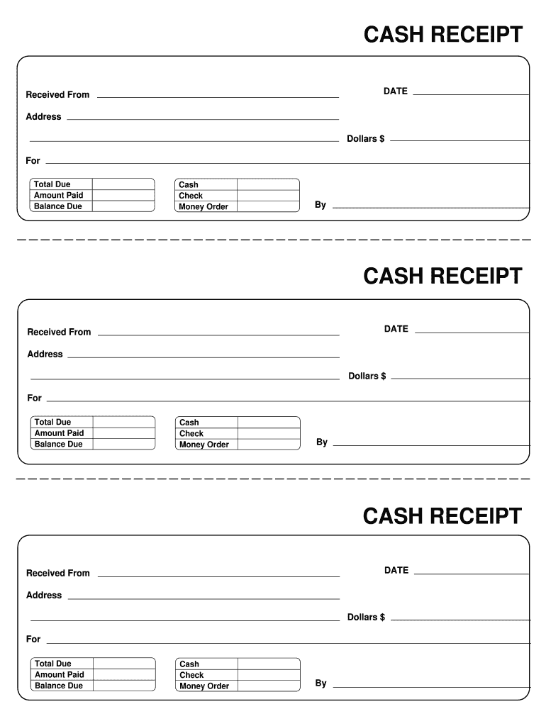 Free Printable Receipts Templates