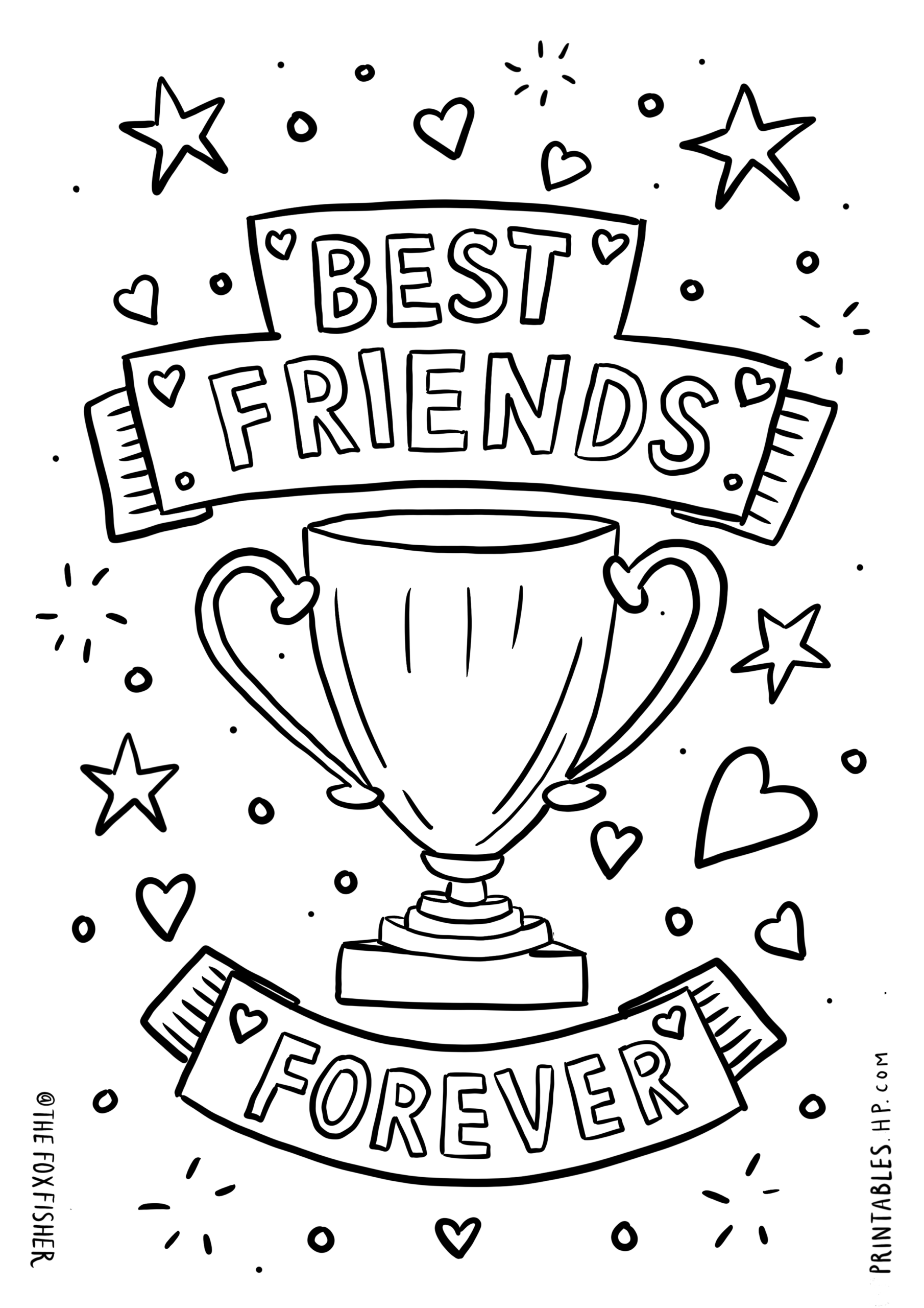 Coloring For Kids BFF Printables Free Coloring Pages 