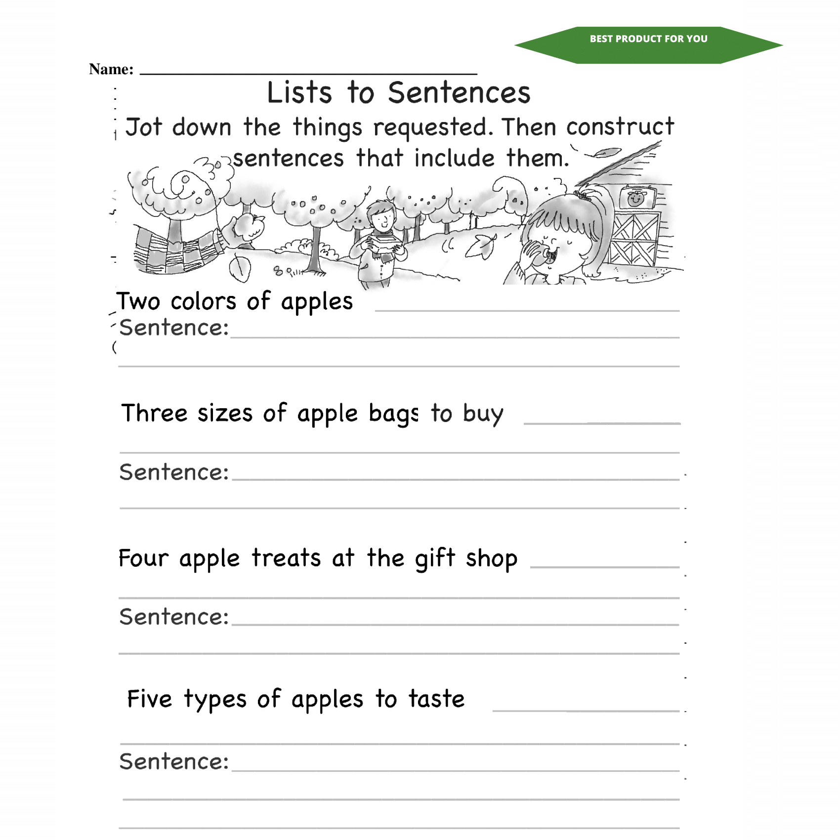 Creative Writing Worksheets For First Grade Students Made By 