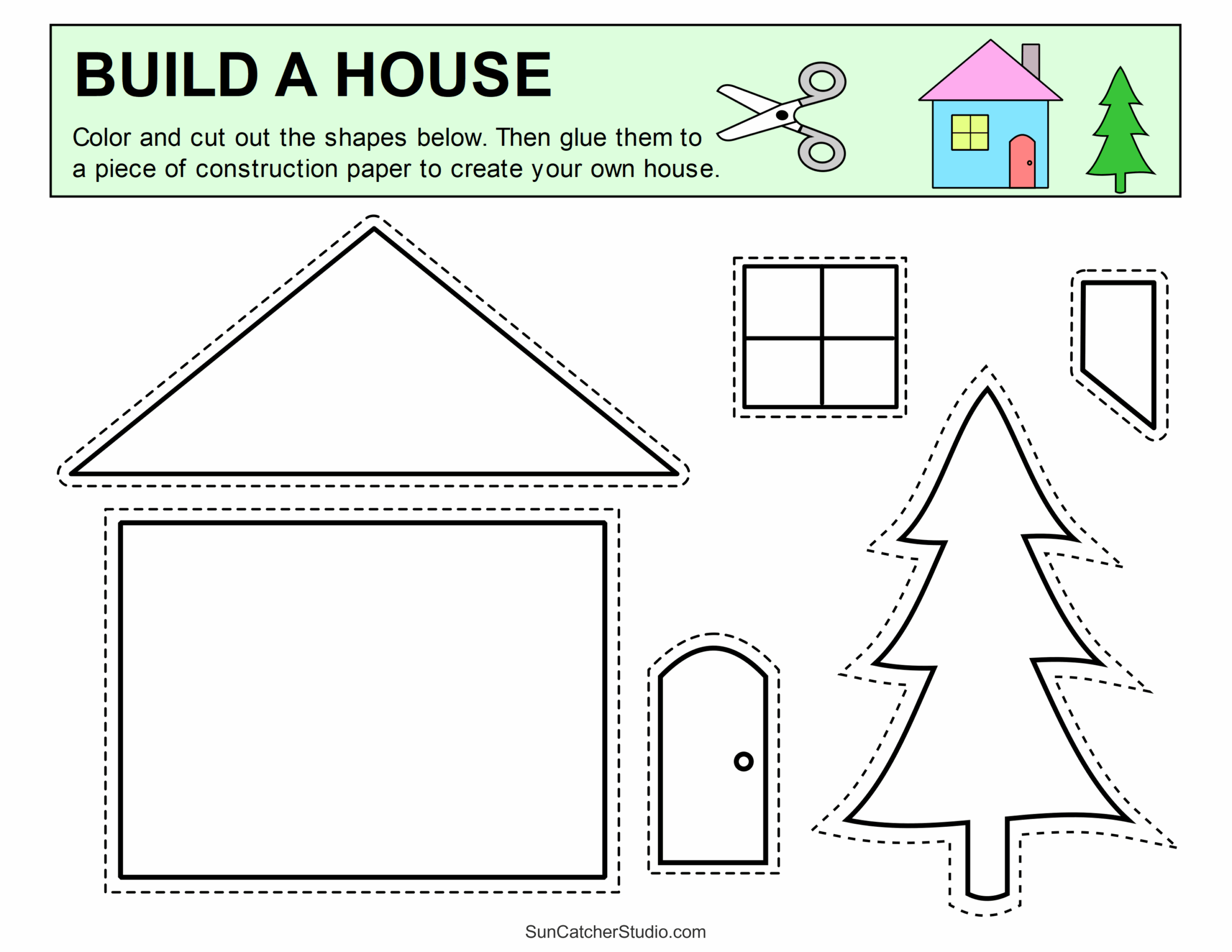 Cut And Paste Worksheets For Kids Printable