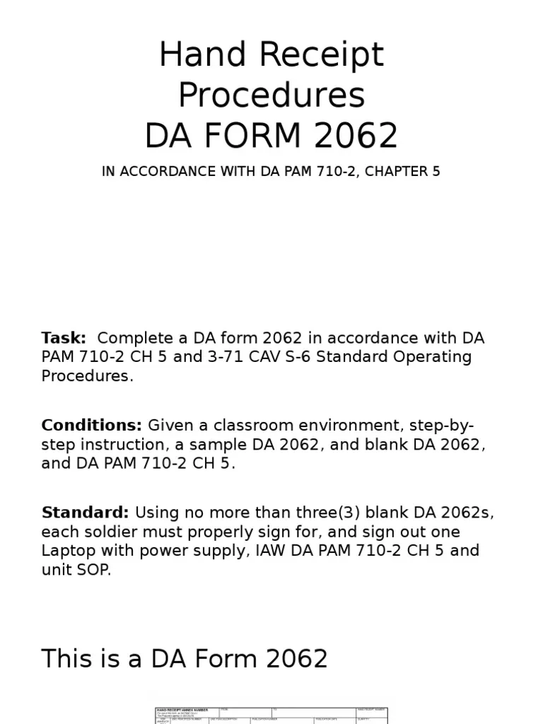 DA Form 2062 Completion Guide PDF Computing And Information 