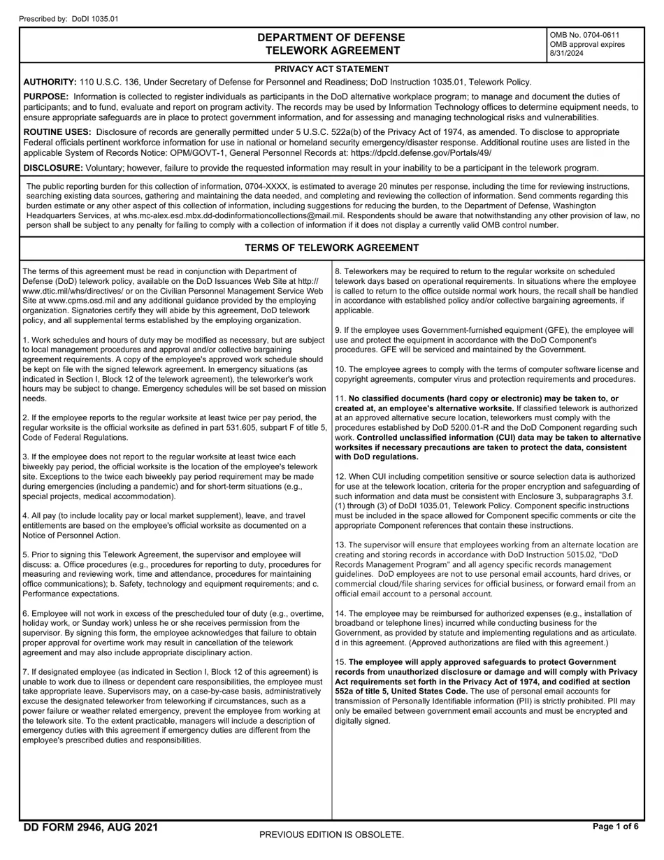 DD Form 2946 Fill Out Sign Online And Download Fillable PDF 