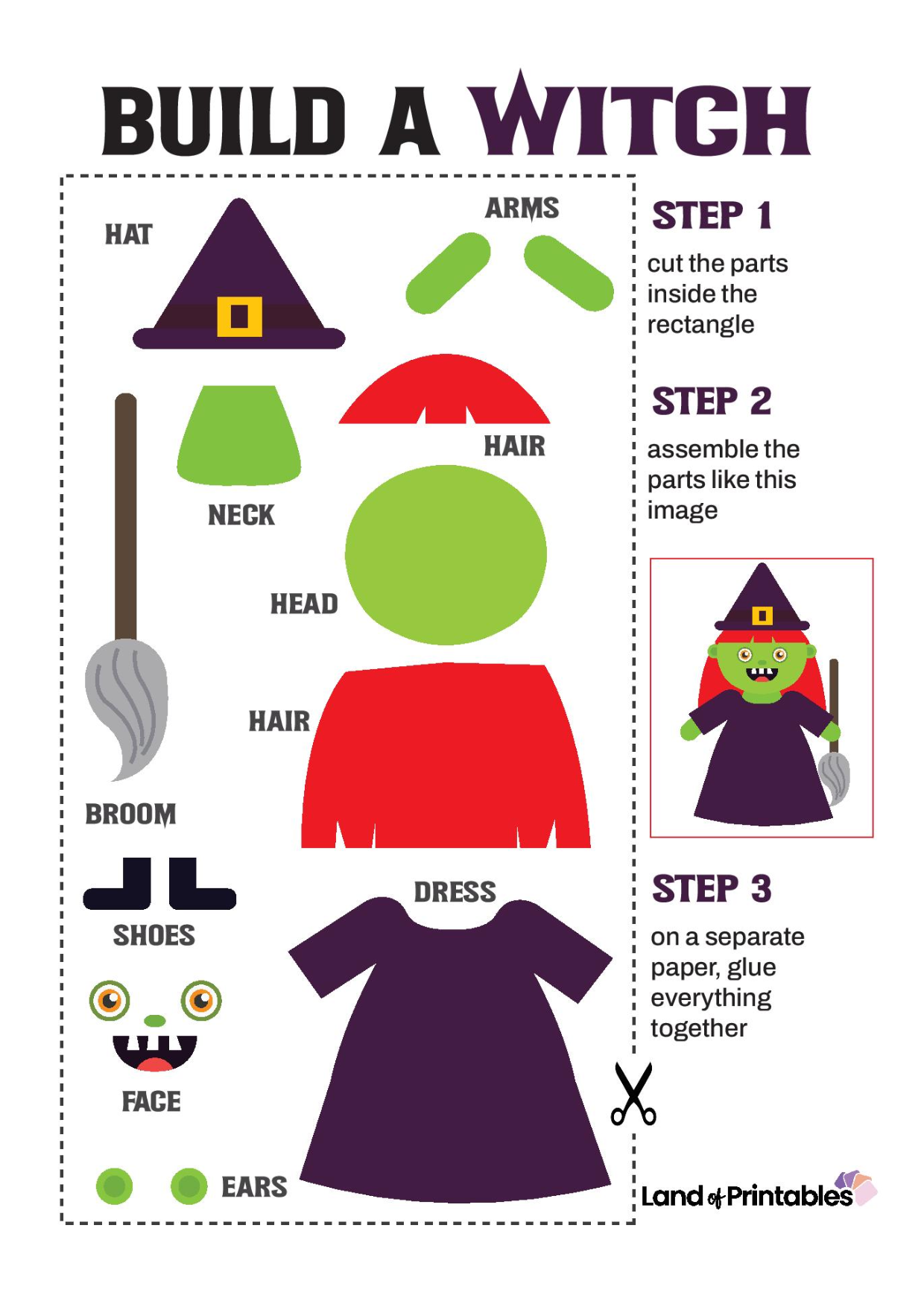 Witch Printable Template