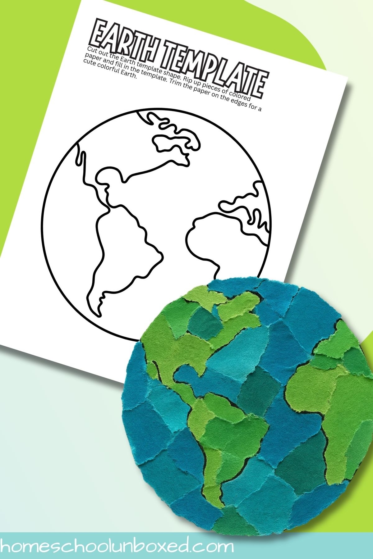 Earth Template Printable