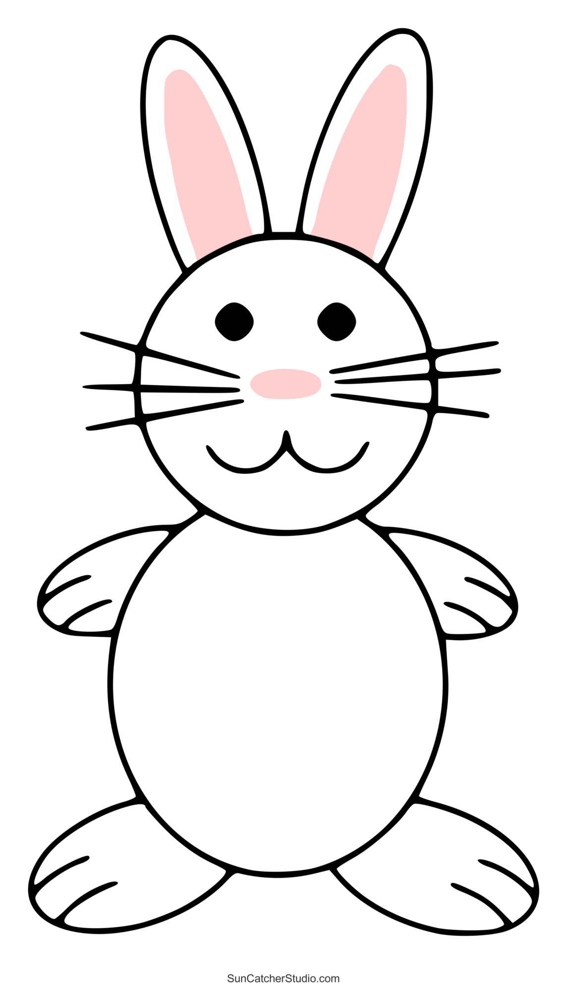 Easter Bunny Printable Template