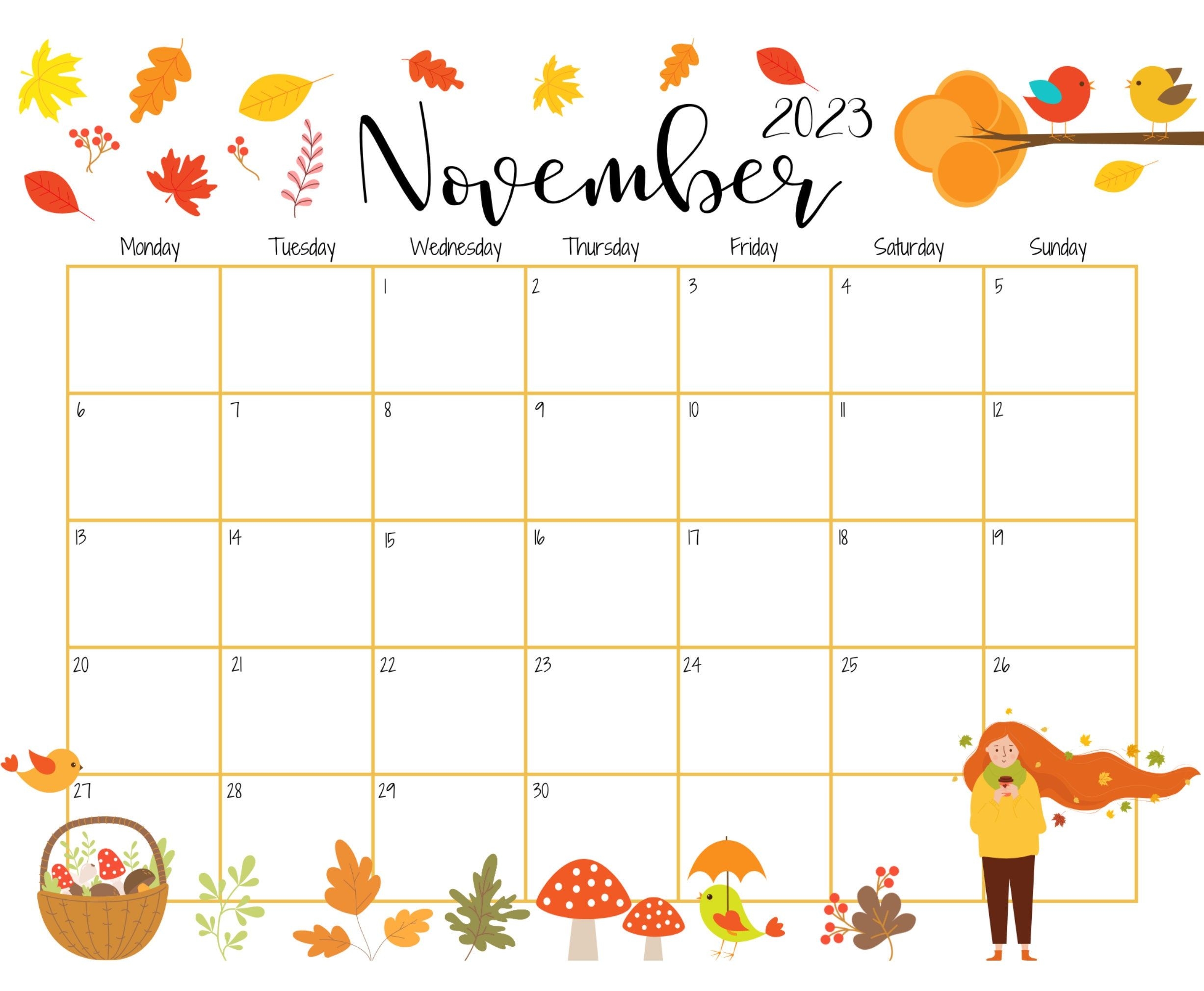 Printable November Calendar Pdf