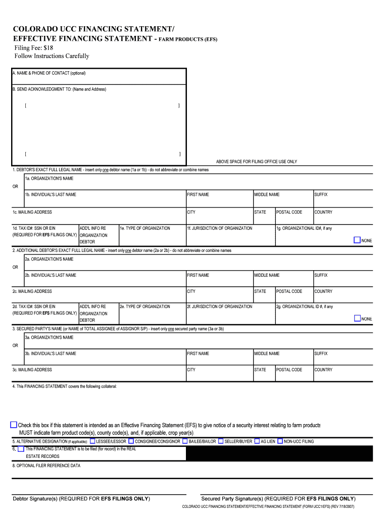 Filing A Ucc 1 On Yourself Template AirSlate SignNow
