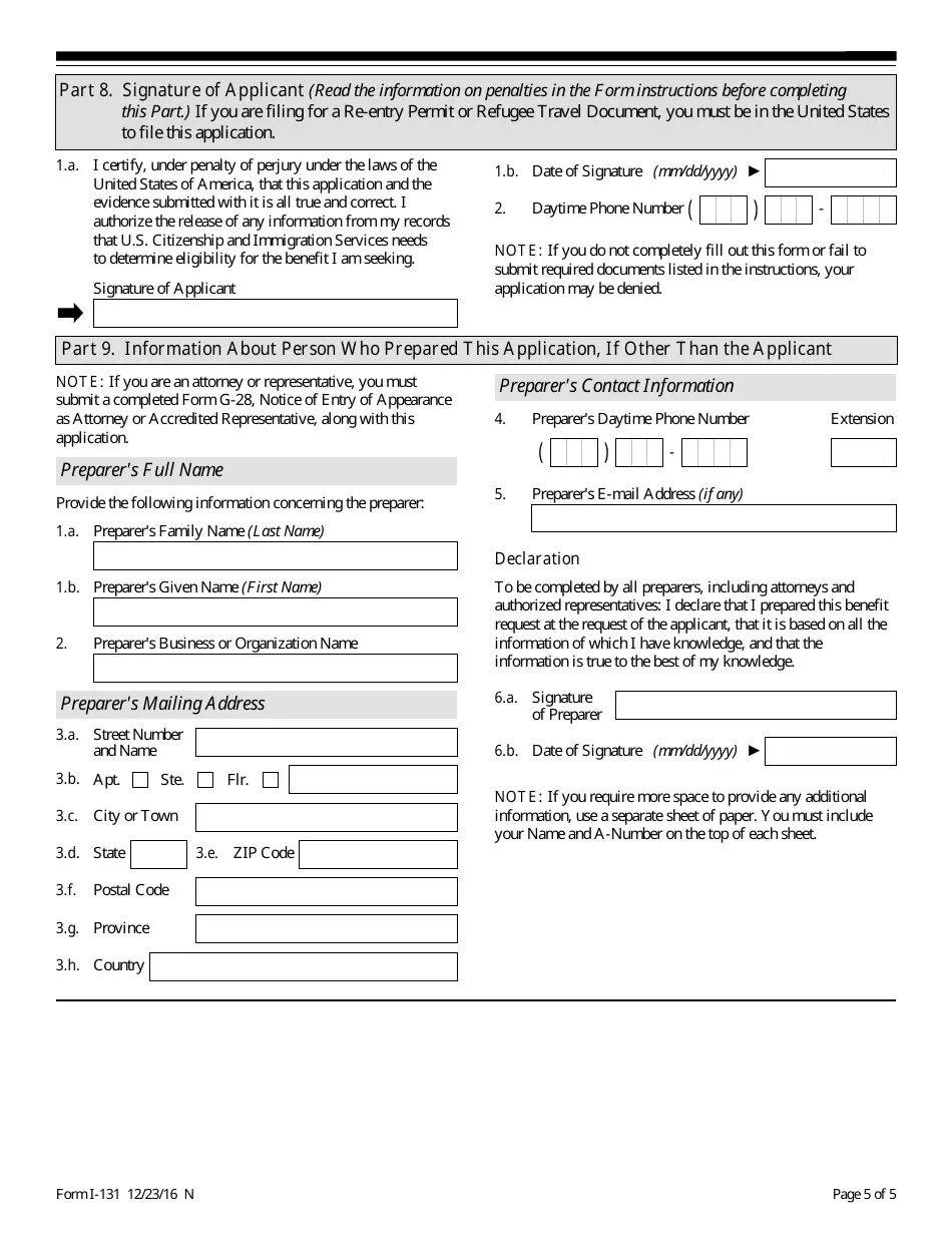 Form 131 Instructions Printable