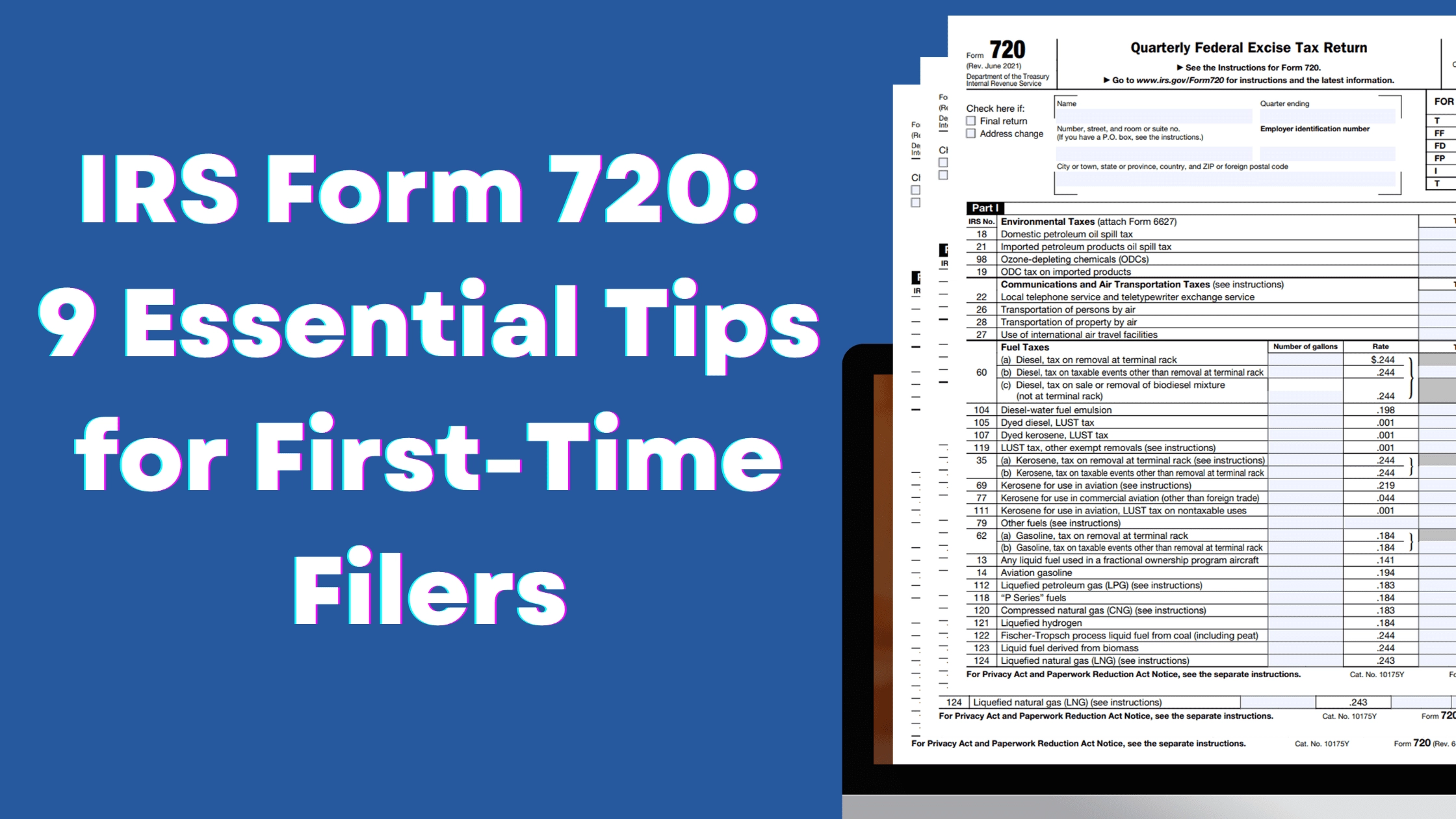 720 Tax Form Example