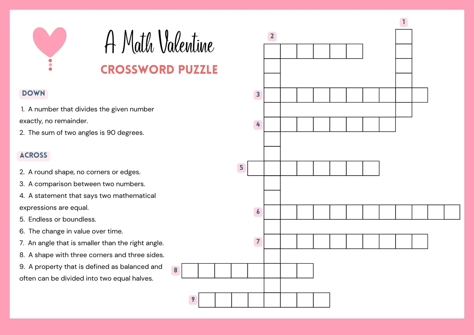 Crossword Puzzles Maker Free Printable Easy