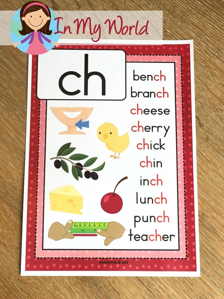 FREE CH Digraph Printable Activities amp Worksheets In My World