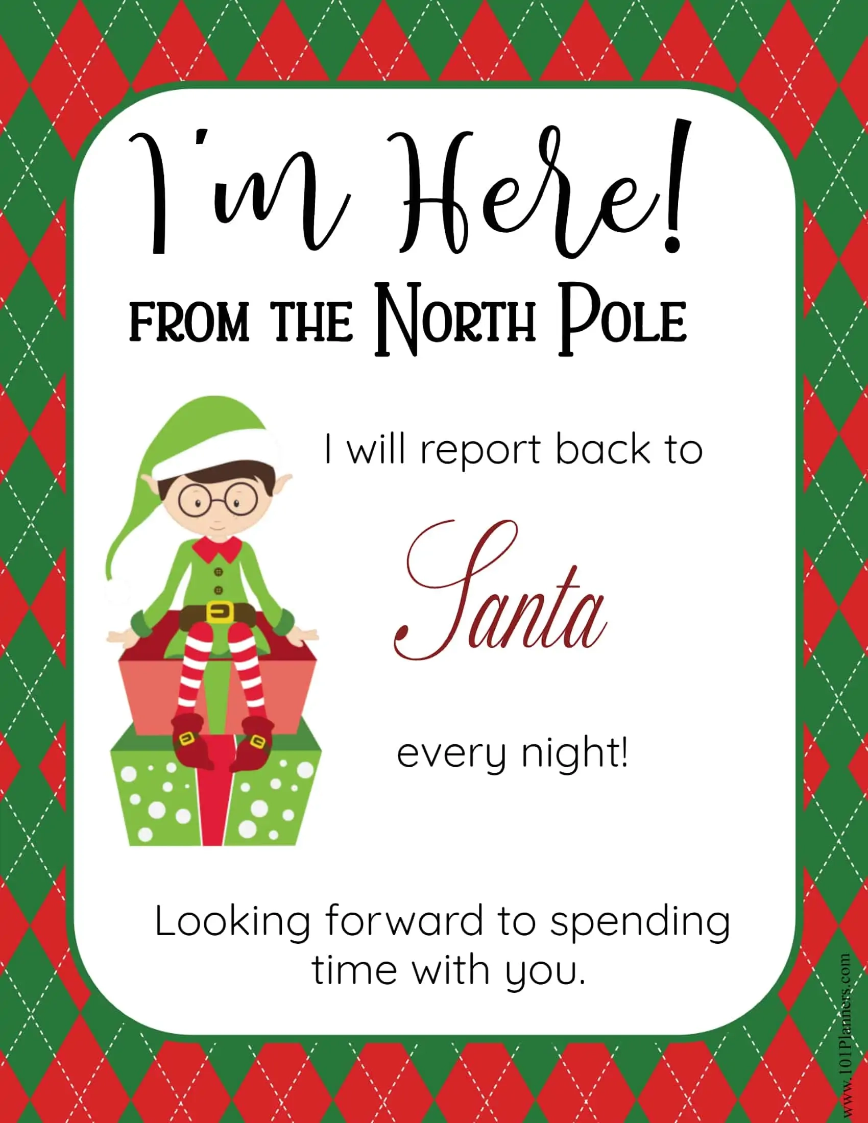 Free Printable Elf Letter Template
