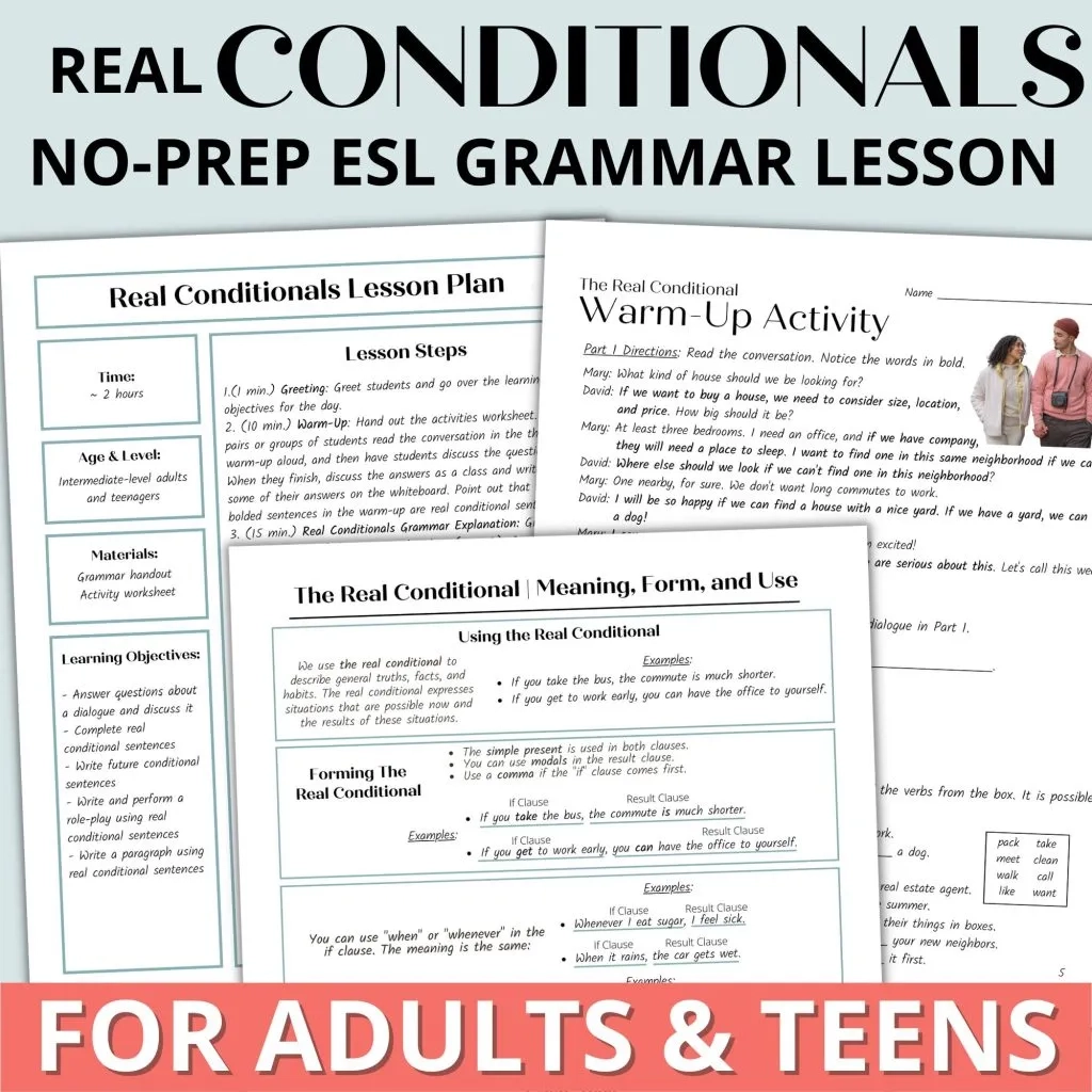 Free Printable Esl Lesson Plans