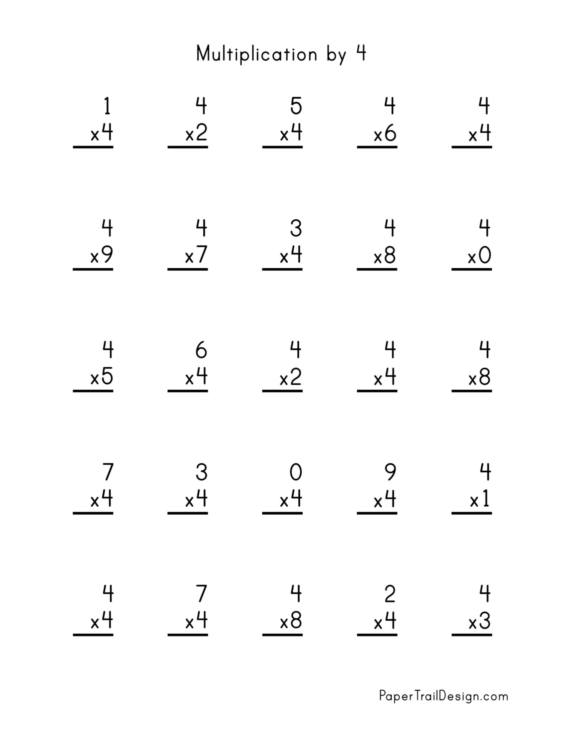 Multiplication Worksheets 3 S Printable