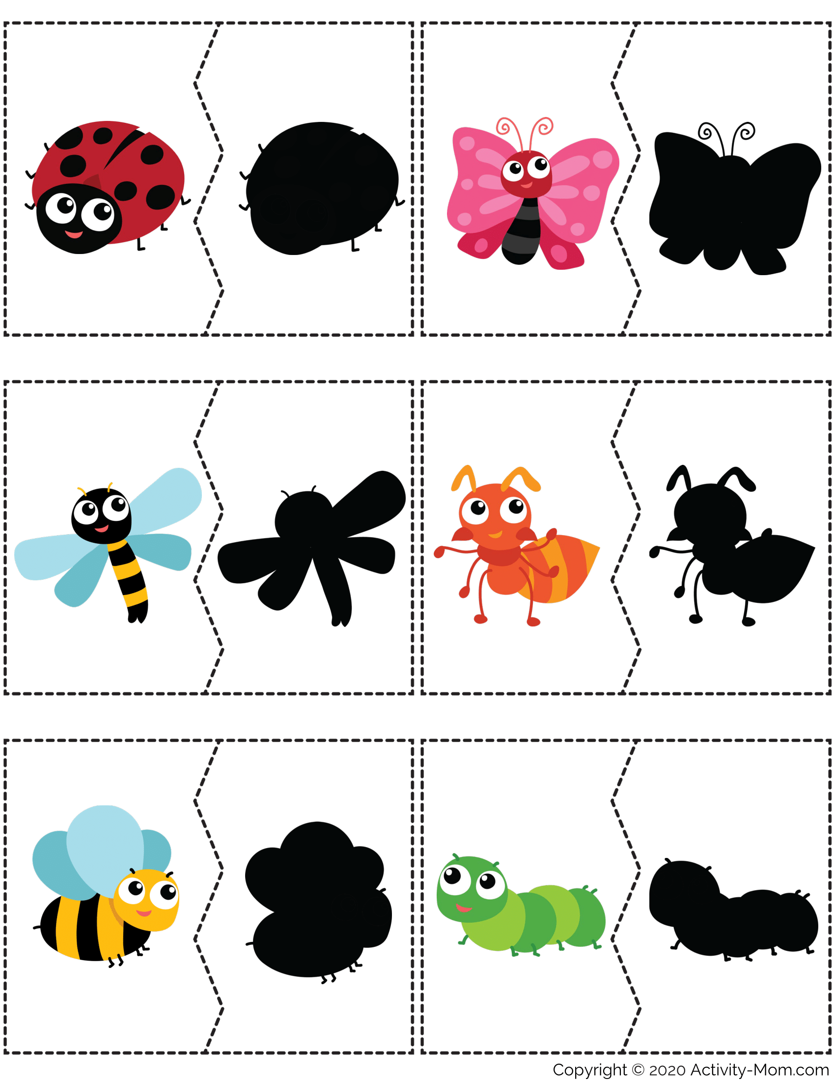 Bugs And Insects Preschool Free Printables