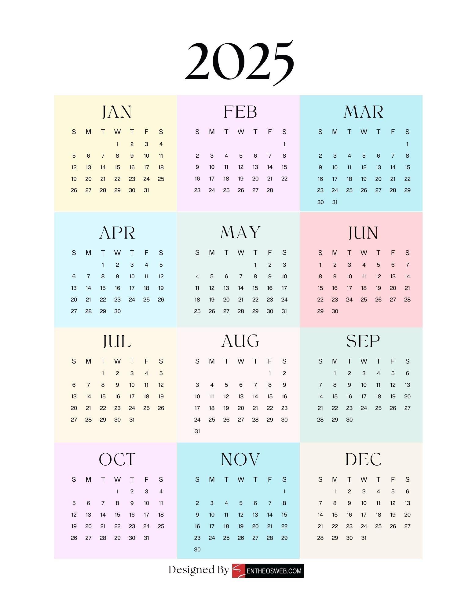 Social Security 2025 Calendar Printable