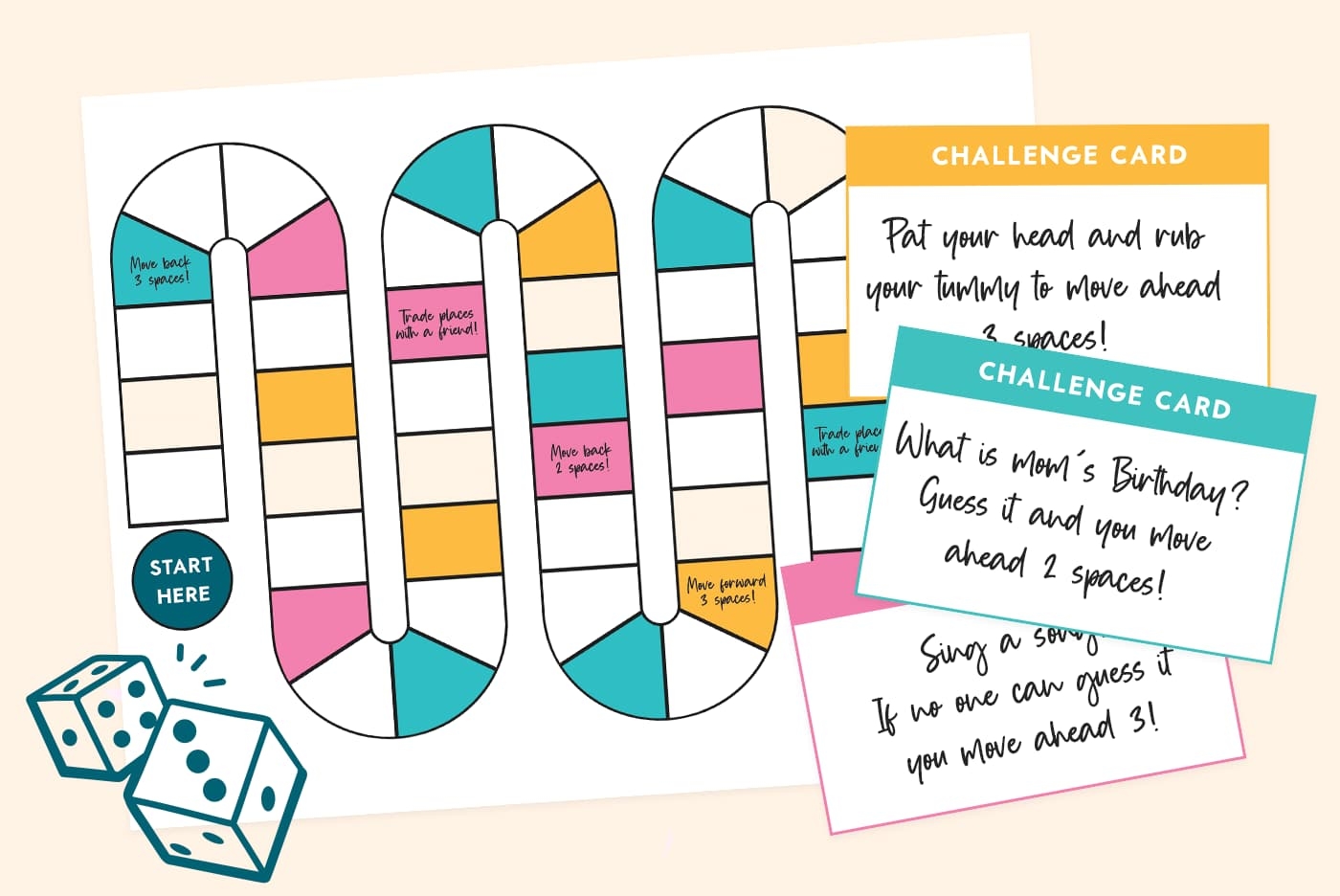 Printable Board Game Template