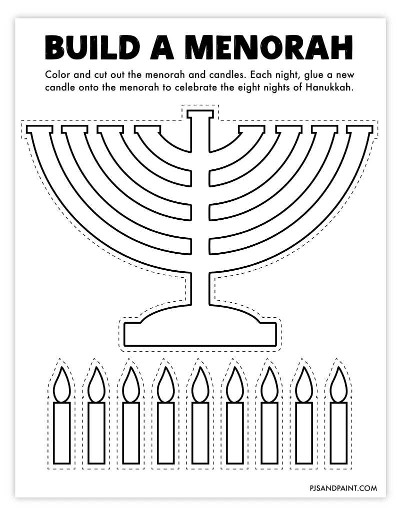 Hanukkah Printables Free Download