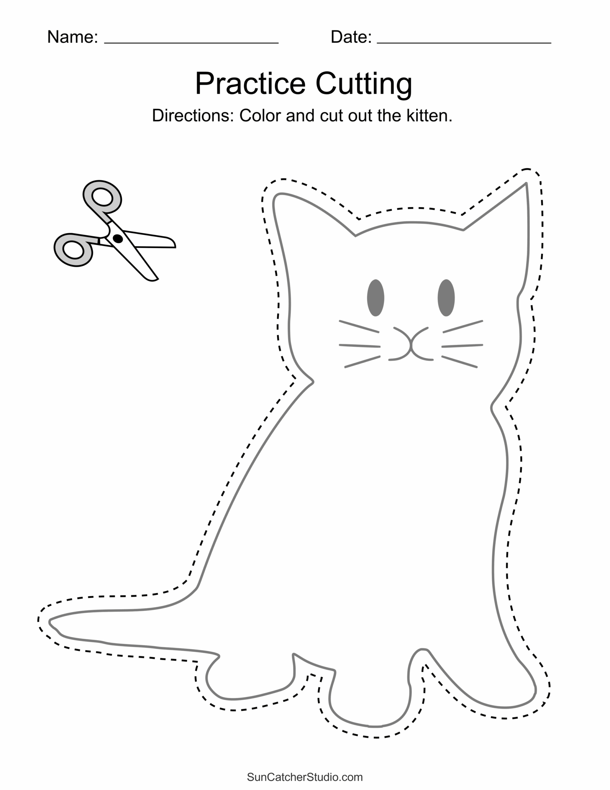 Free Printable Cutting Worksheets For Kids
