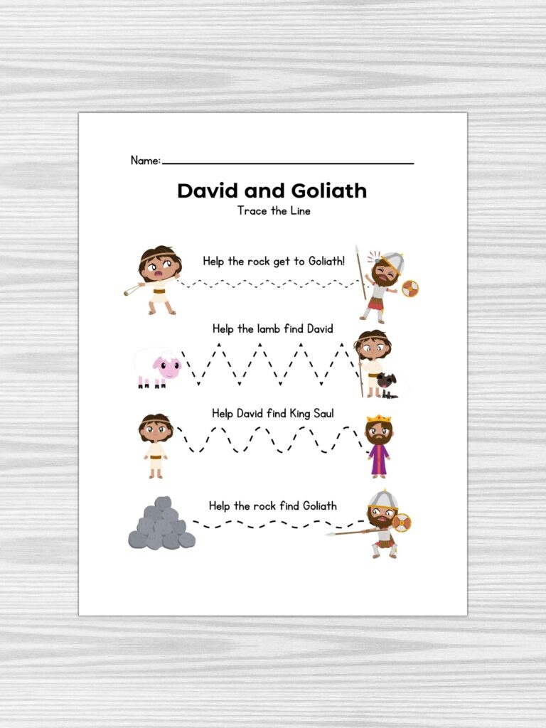 Free Printable David And Goliath Worksheets Printable Worksheets