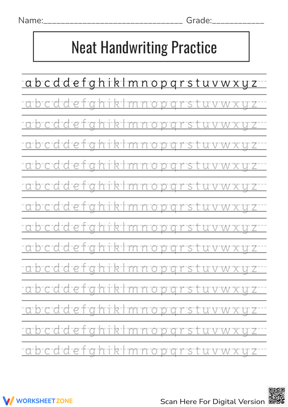 Free Printable Handwriting Worksheets For All Grades Worksheets 