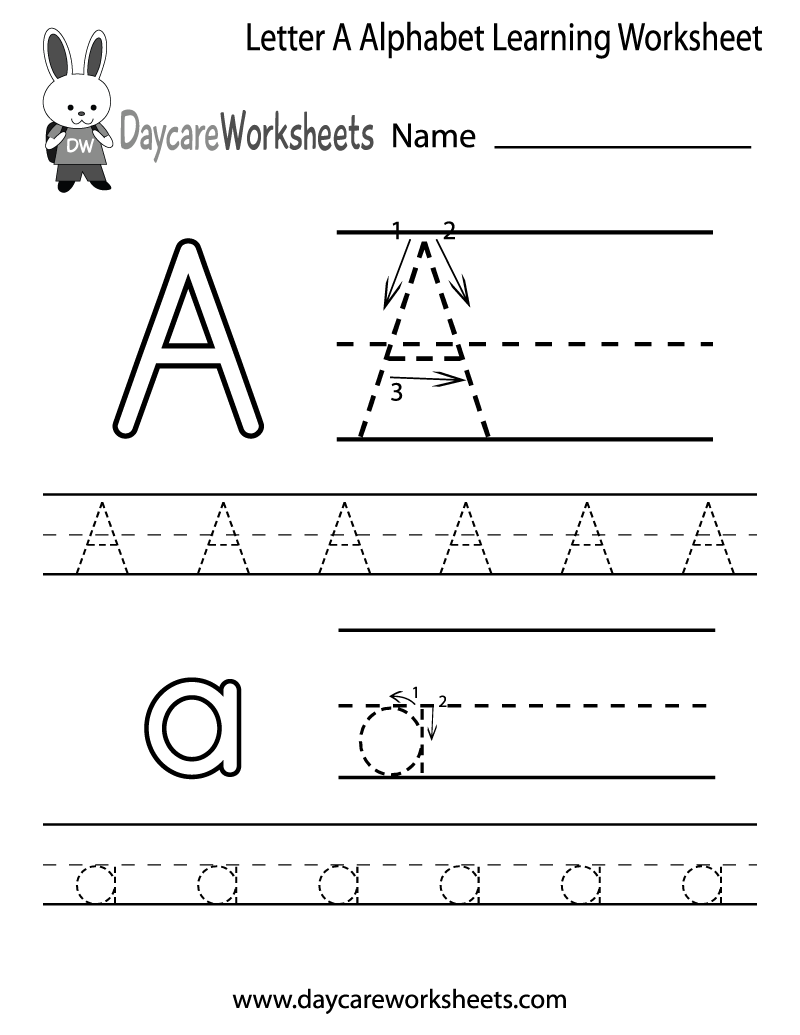 Printable Preschool Worksheets Letter A
