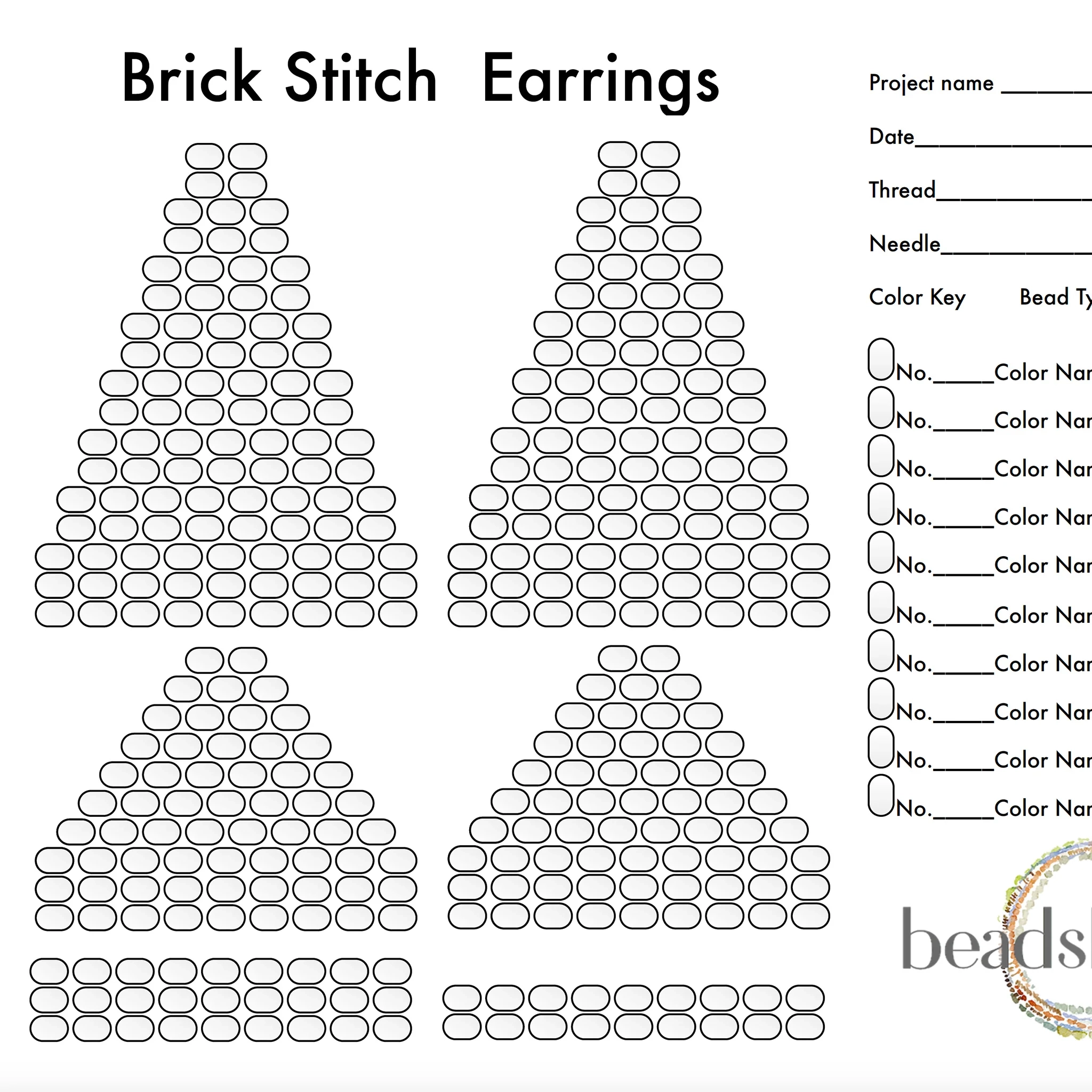 Free Printable Beading Graph Paper Template