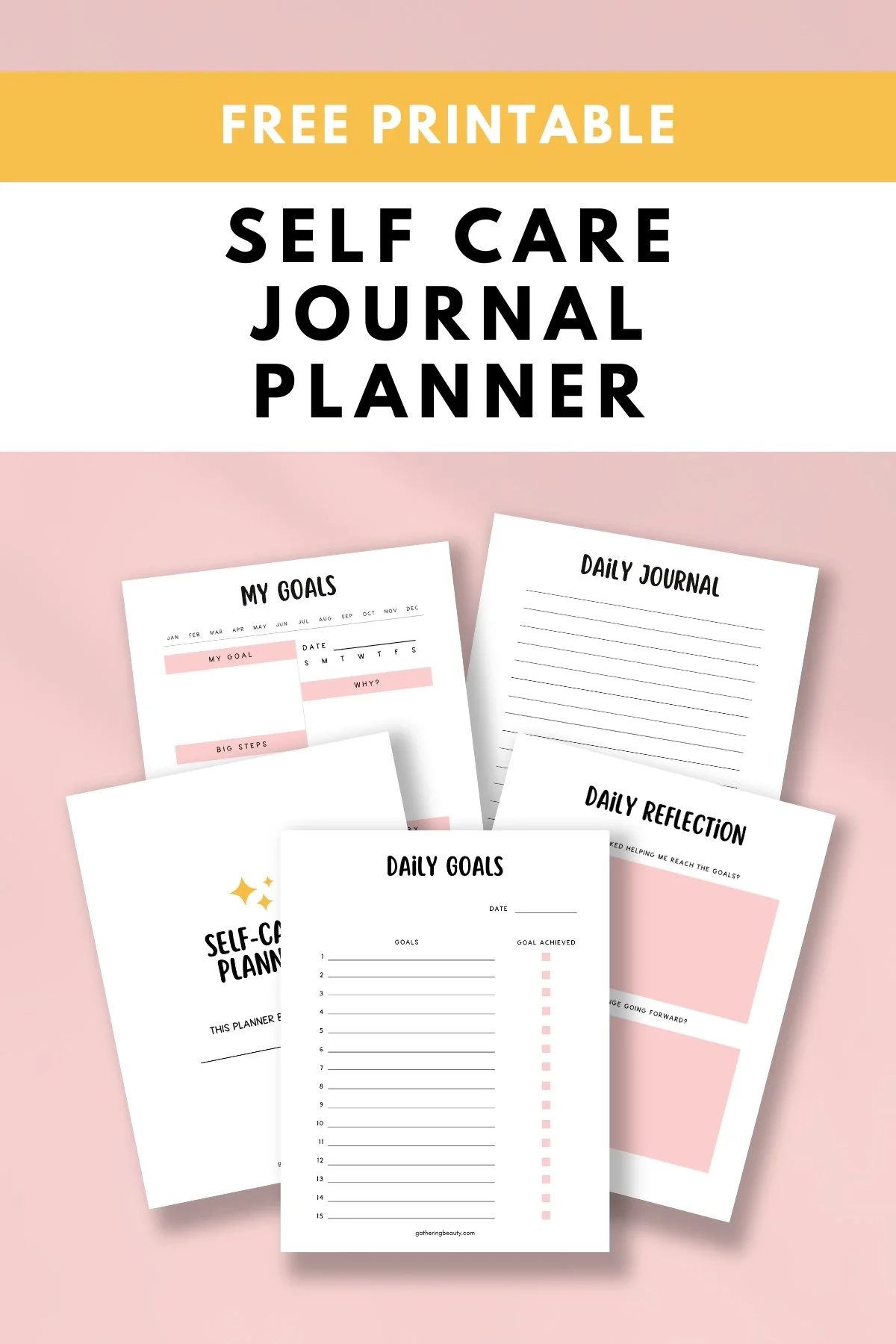 Free Printable Self Care Planner Gathering Beauty
