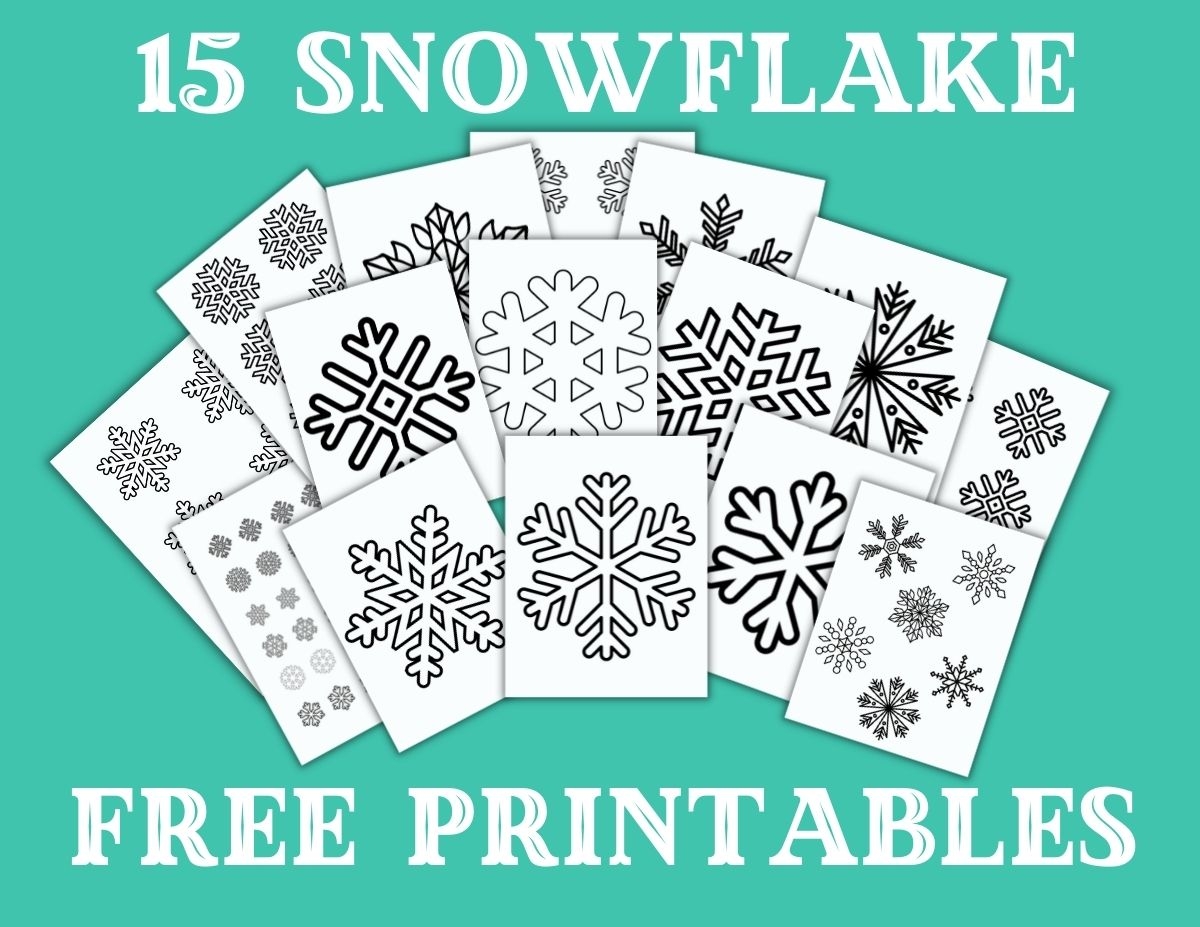 Printable Snowflakes Template
