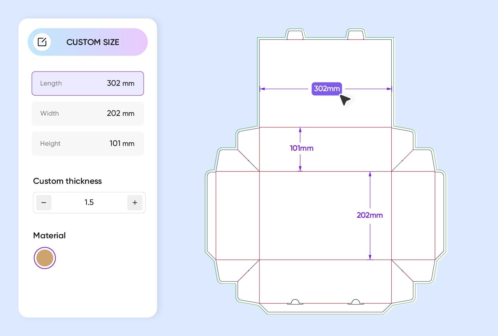 Rectangular Box Template Printable