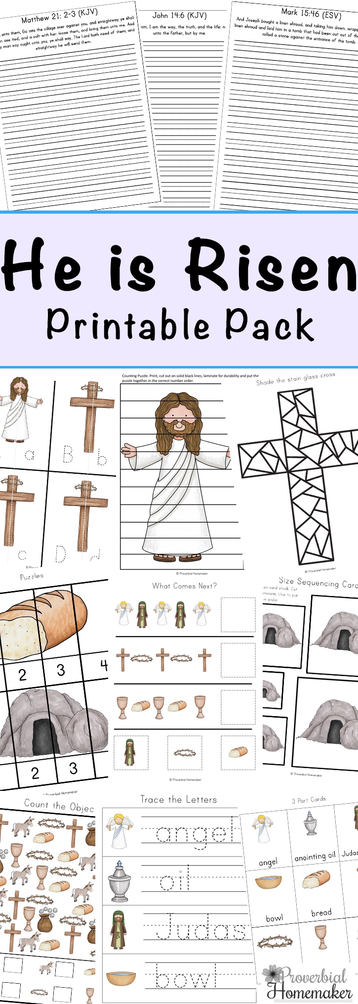 Printable Easter Sunday School Worksheets