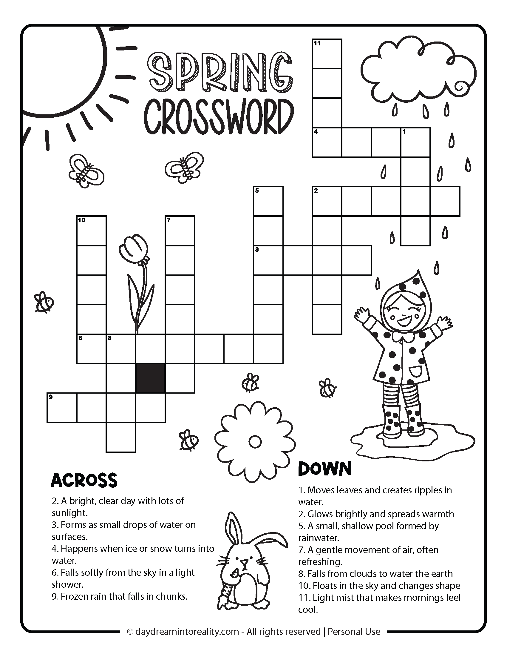 Free Crossword Puzzles Easy Printable