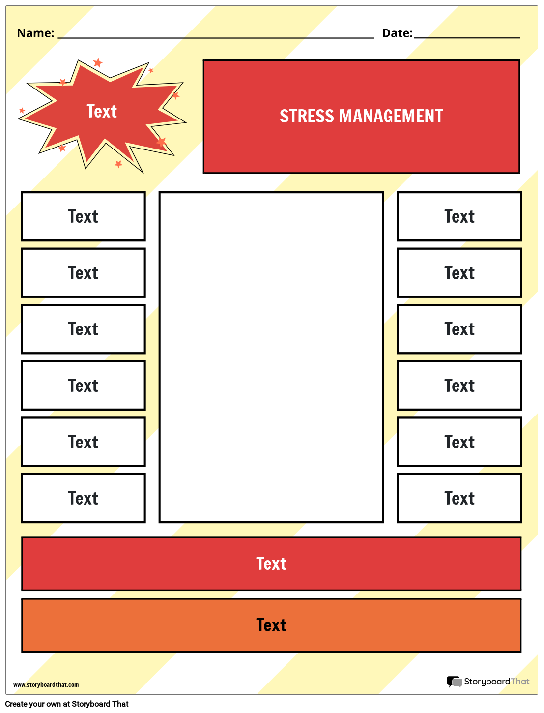Free Stress Worksheets By Storyboard That Create amp Customize