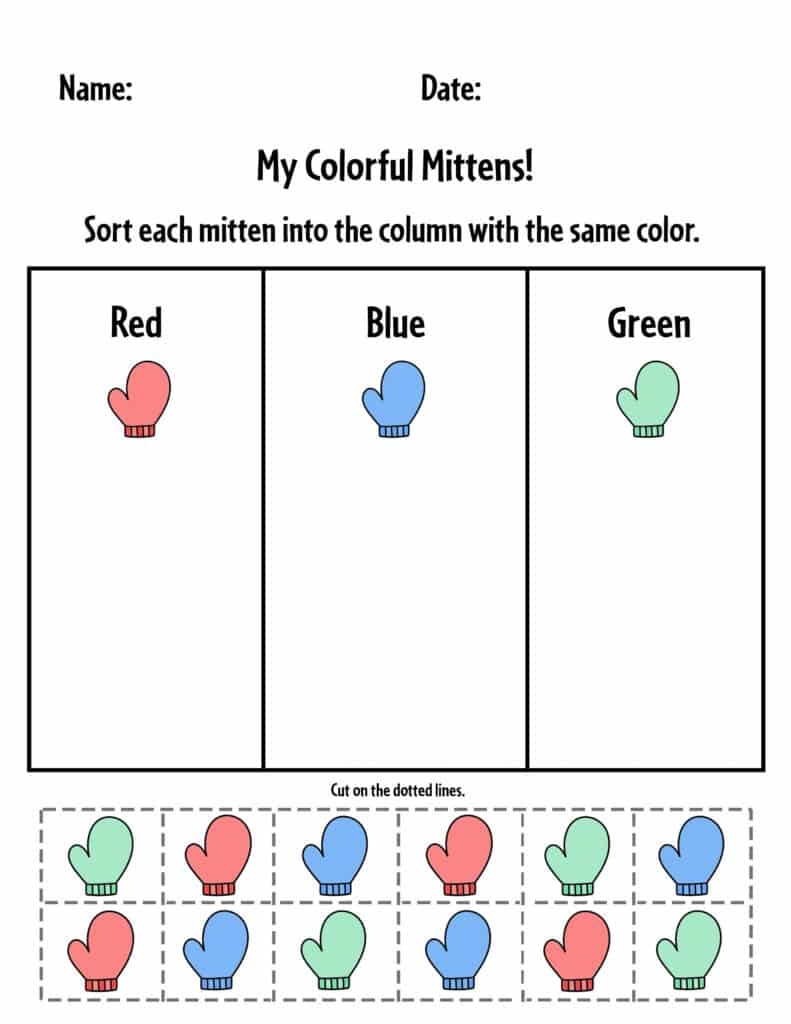 Winter Preschool Worksheets Free Printable