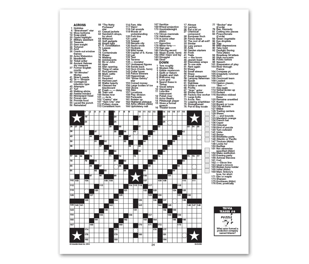 Giant Crosswords Books Puzzle Buffs