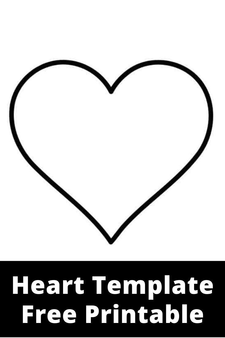 Heart Shaped Template Printable