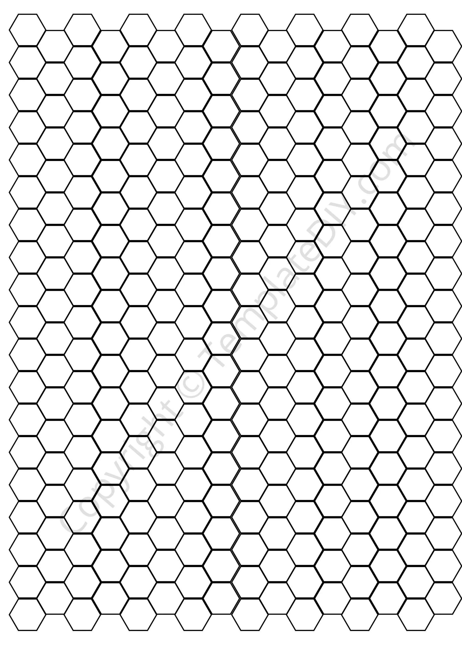 Printable Hex Graph Paper Pdf