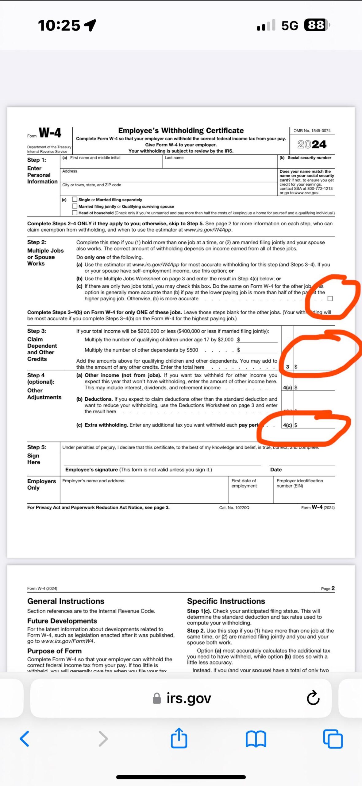 How To Fill Out W4 R tax