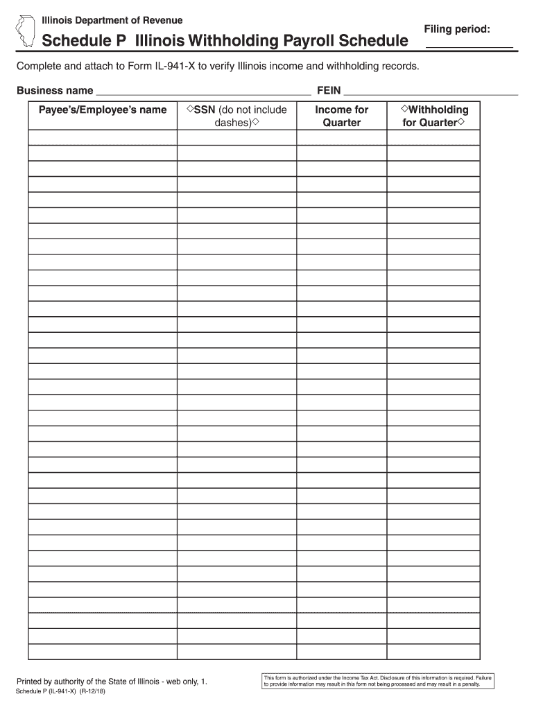 Illinois Form 941 Instructions